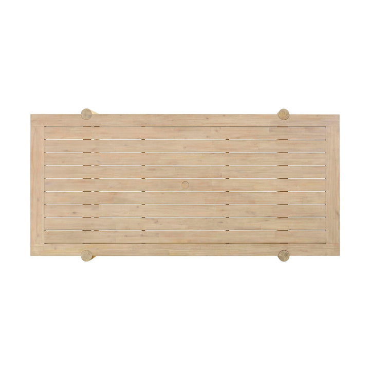 SwayLiving Gata Light Teak Outdoor Rectangular Dining Table OUTDOOR DINING TABLES