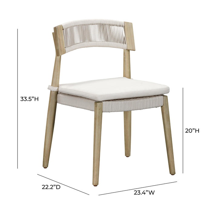 SwayLiving Gata Cream Outdoor Dining Chair - Set of 2 OUTDOOR DINING CHAIRS