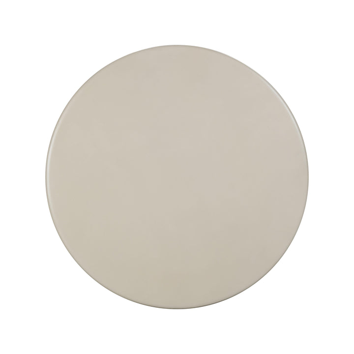 SwayLiving Fern Beige Textured Faux Plaster Concrete Indoor / Outdoor Round Dining Table OUTDOOR DINING TABLES