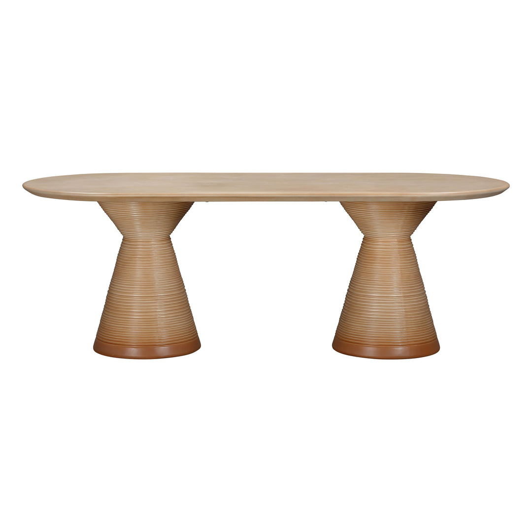 SwayLiving Fassa Terracotta Oval Indoor / Outdoor Dining Table OUTDOOR DINING TABLES