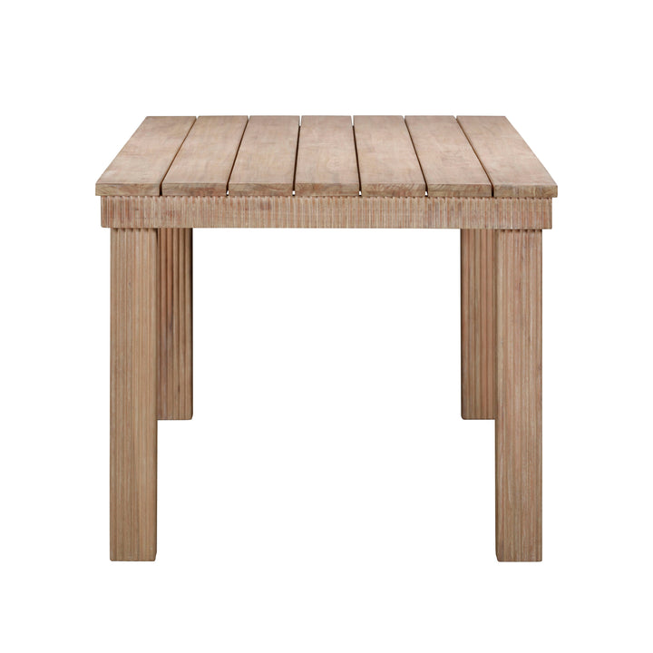SwayLiving Cassie Natural 75 Inch Rectangular Outdoor Dining Table OUTDOOR DINING TABLES