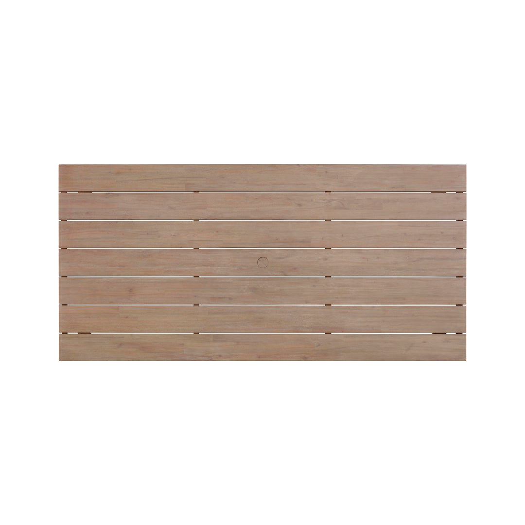 SwayLiving Cassie Natural 75 Inch Rectangular Outdoor Dining Table OUTDOOR DINING TABLES