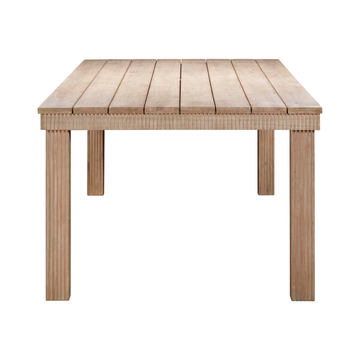 SwayLiving Cassie Natural 108 Inch Rectangular Outdoor Dining Table OUTDOOR DINING TABLES