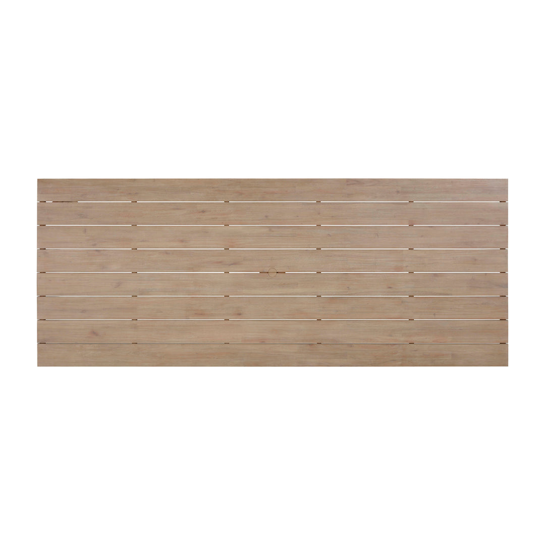SwayLiving Cassie Natural 108 Inch Rectangular Outdoor Dining Table OUTDOOR DINING TABLES