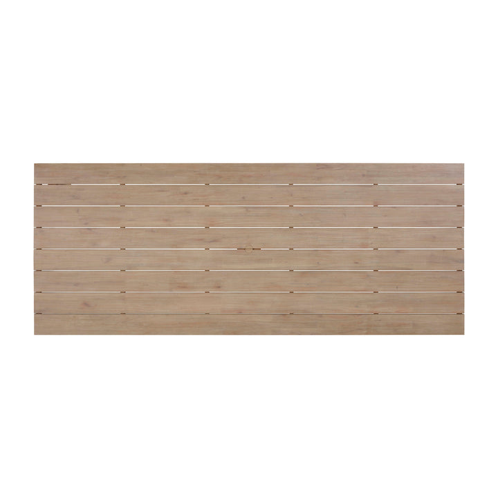 SwayLiving Cassie Natural 108 Inch Rectangular Outdoor Dining Table OUTDOOR DINING TABLES
