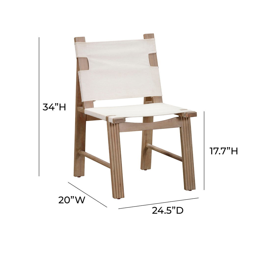 SwayLiving Cassie Cream Outdoor Dining Chair - Set of 2 OUTDOOR DINING CHAIRS