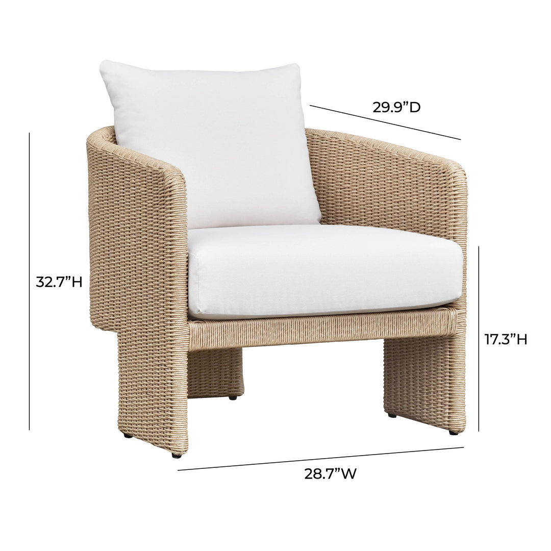 SwayLiving Alexa Cream Outdoor Armchair OUTDOOR CHAISE LOUNGES