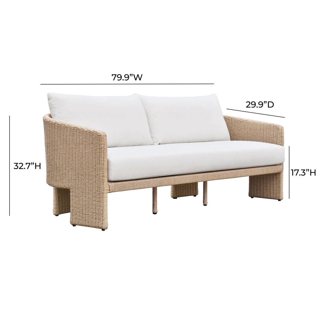SwayLiving Alexa Cream Outdoor Sofa OUTDOOR SOFAS + SECTIONALS