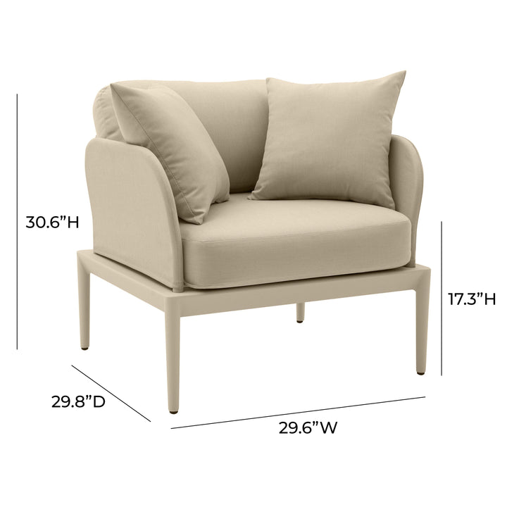 SwayLiving Kapri Taupe Outdoor Armchair OUTDOOR CHAISE LOUNGES