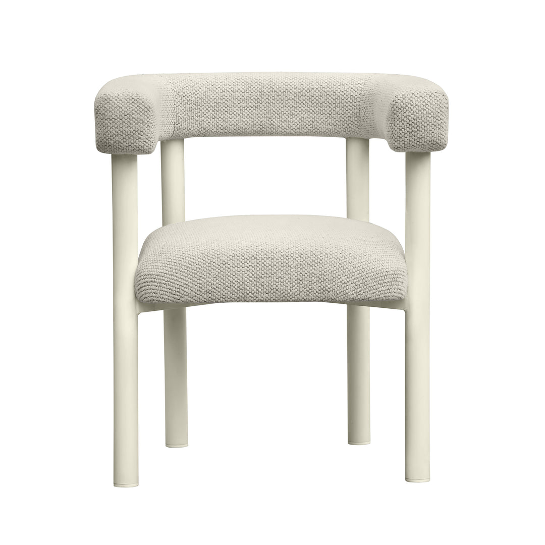 SwayLiving Jackie Cream Outdoor Textured Dining Chair - Set of 2 OUTDOOR DINING CHAIRS