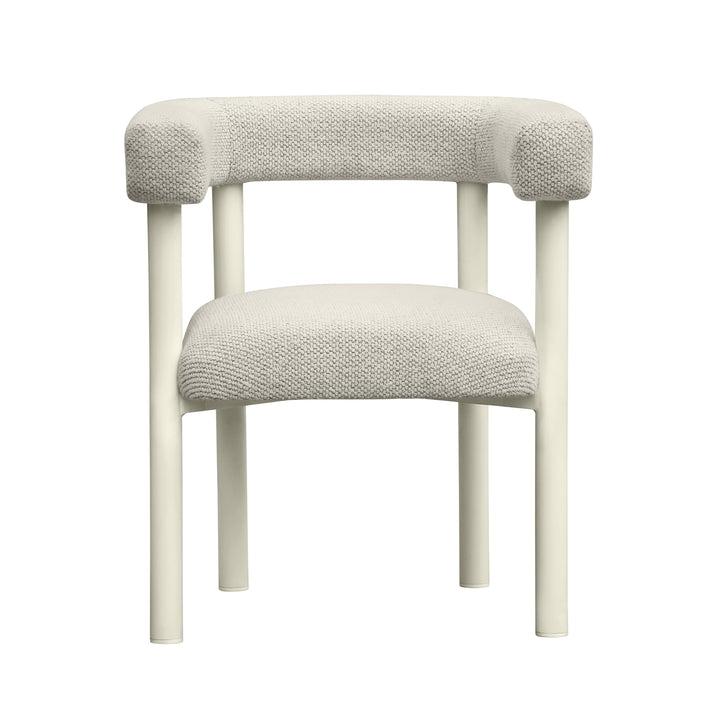 SwayLiving Jackie Cream Outdoor Textured Dining Chair - Set of 2 OUTDOOR DINING CHAIRS