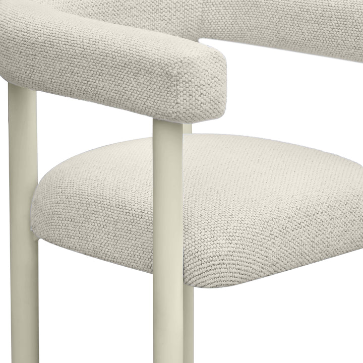 SwayLiving Jackie Cream Outdoor Textured Dining Chair - Set of 2 OUTDOOR DINING CHAIRS