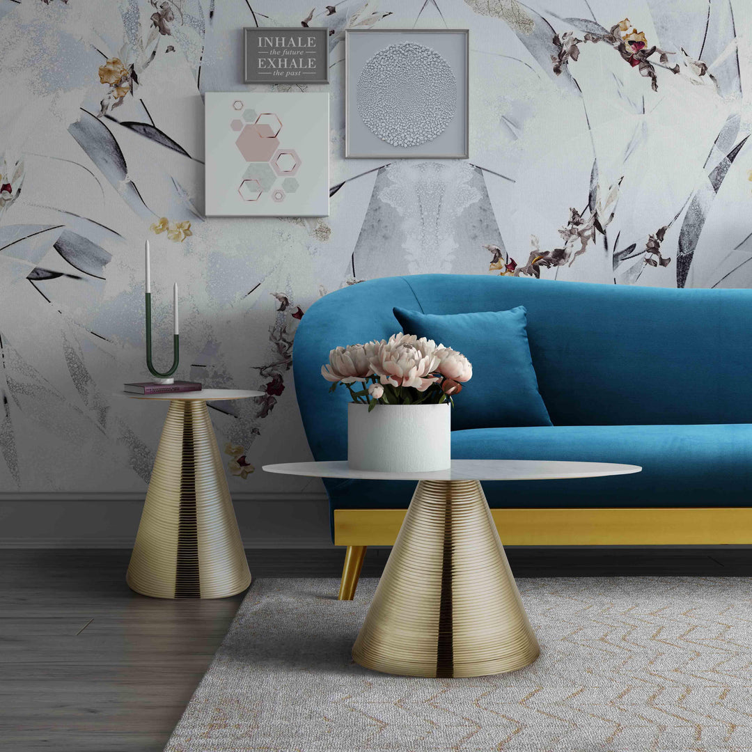 SwayLiving Tempo Marble Side Table ACCENT TABLES