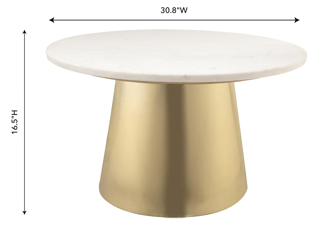 SwayLiving Bleeker Marble Coffee Table COFFEE TABLES