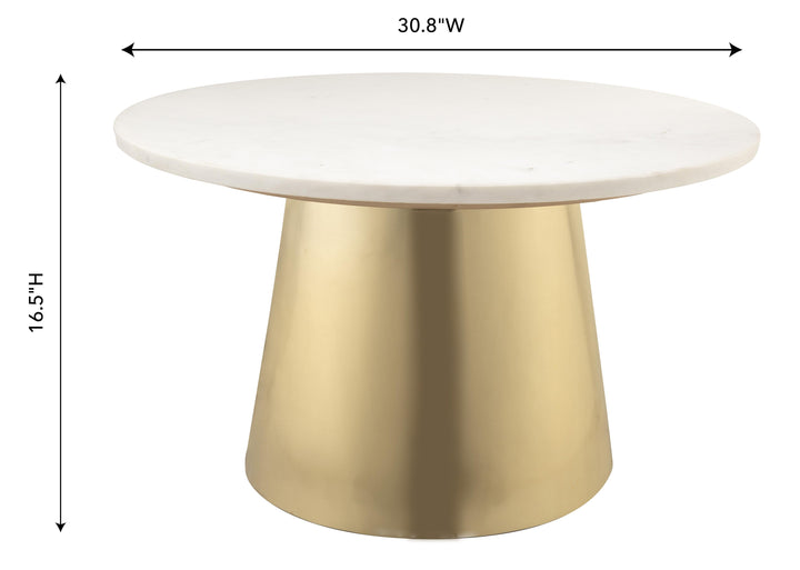 SwayLiving Bleeker Marble Coffee Table COFFEE TABLES