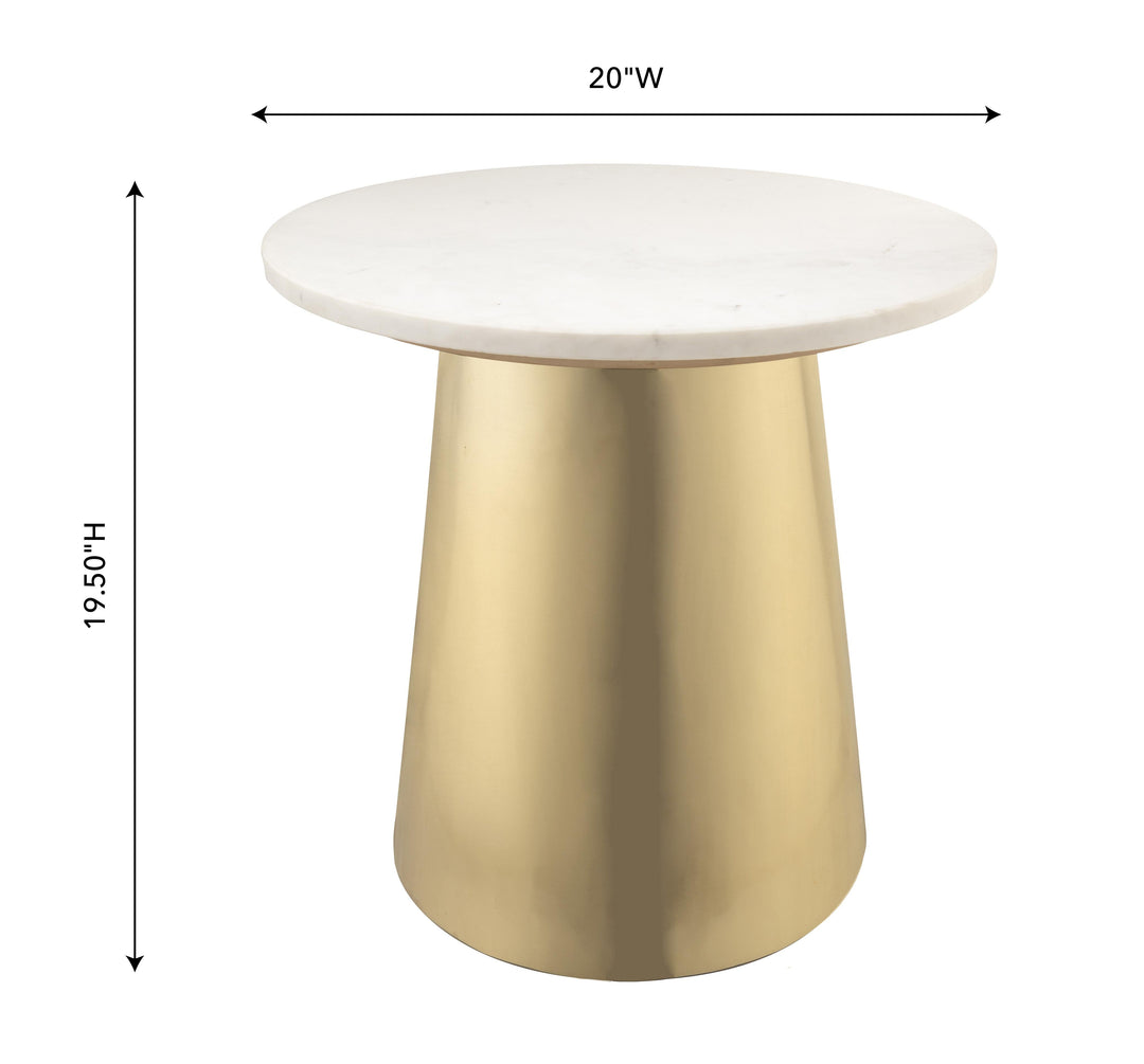 SwayLiving Bleeker Marble Side Table ACCENT TABLES