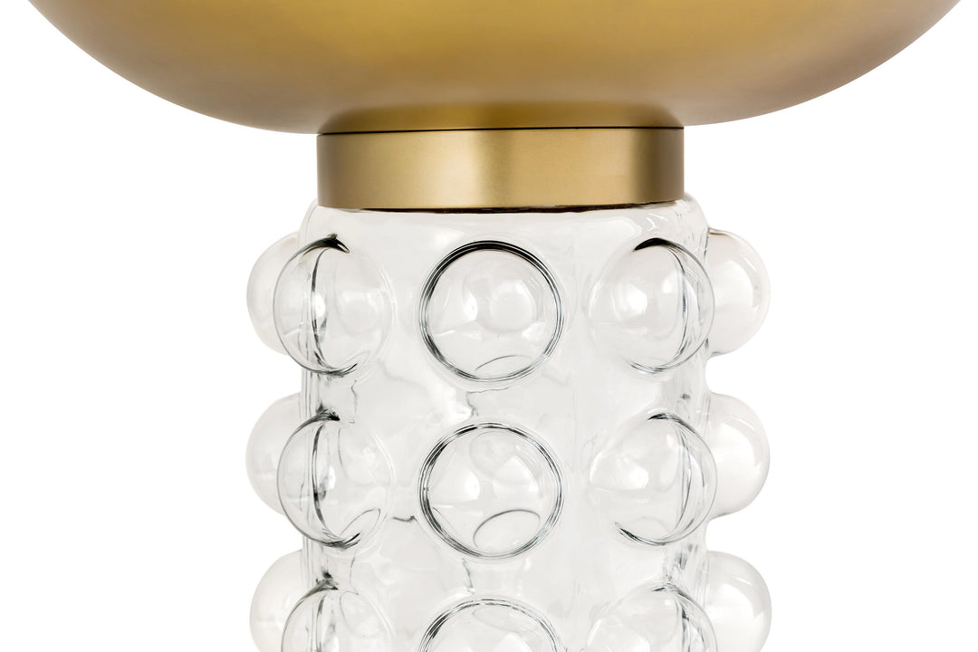 SwayLiving Bubble Glass/Brass Side Table ACCENT TABLES