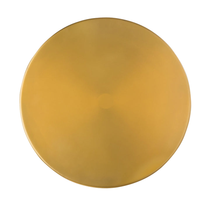 SwayLiving Blaze Glass/Brass Side Table ACCENT TABLES
