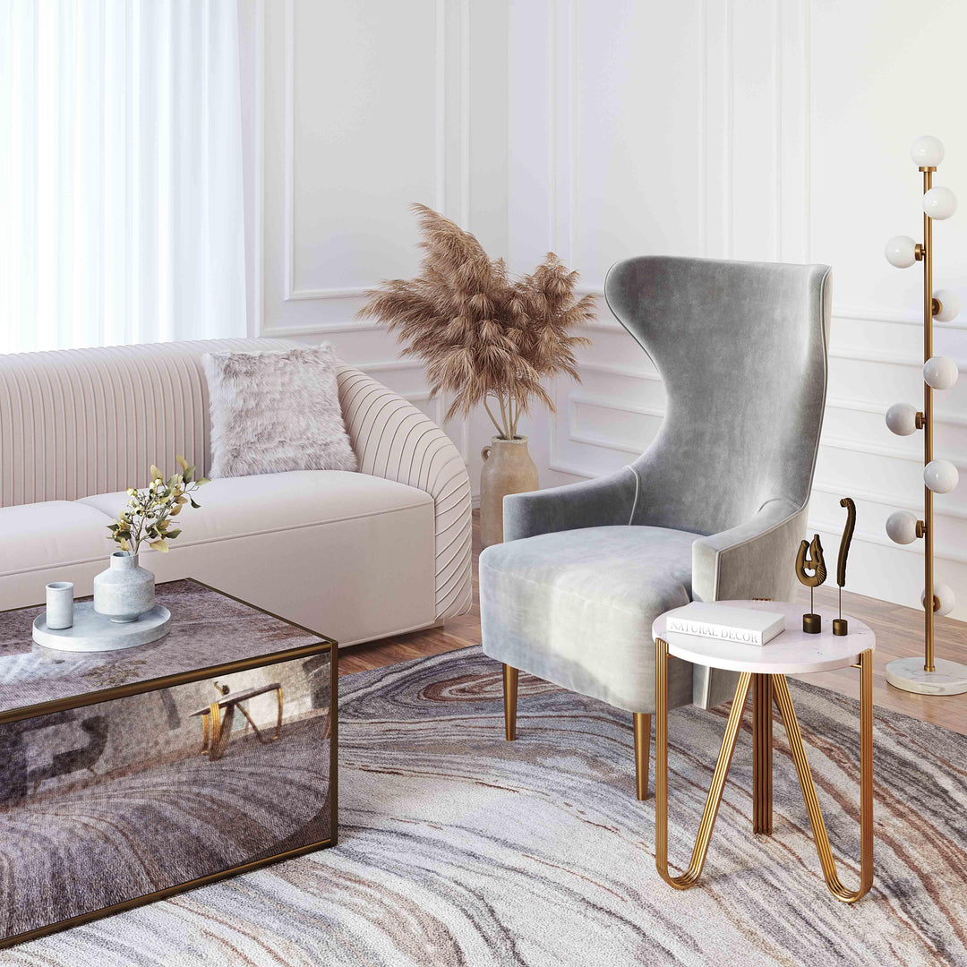 SwayLiving Aya Marble Side Table ACCENT TABLES
