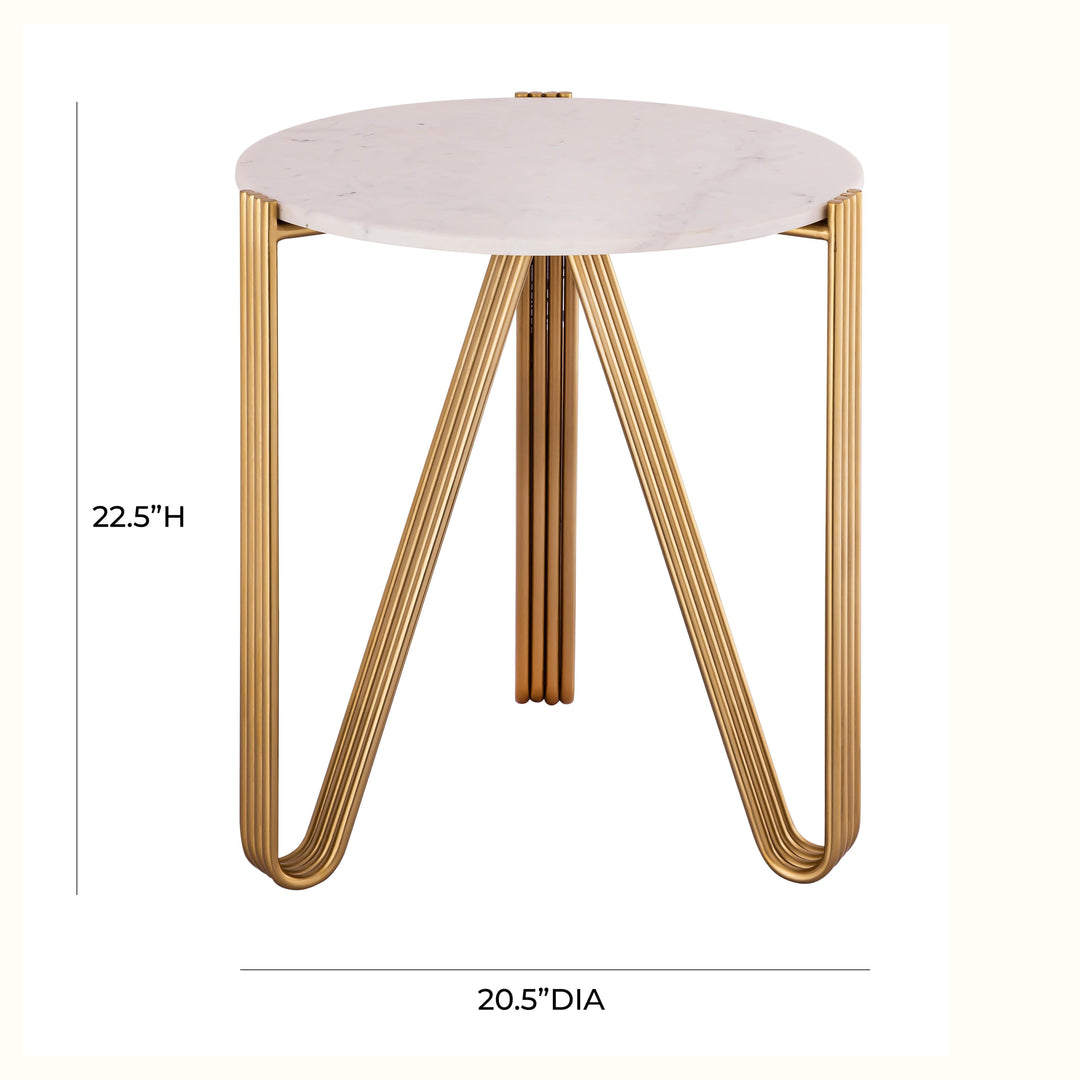 SwayLiving Aya Marble Side Table ACCENT TABLES