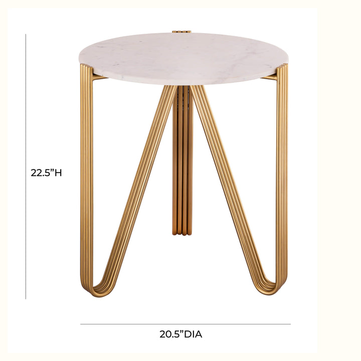 SwayLiving Aya Marble Side Table ACCENT TABLES