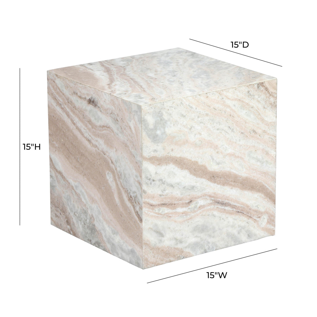 SwayLiving Keira Marble Side Table ACCENT TABLES