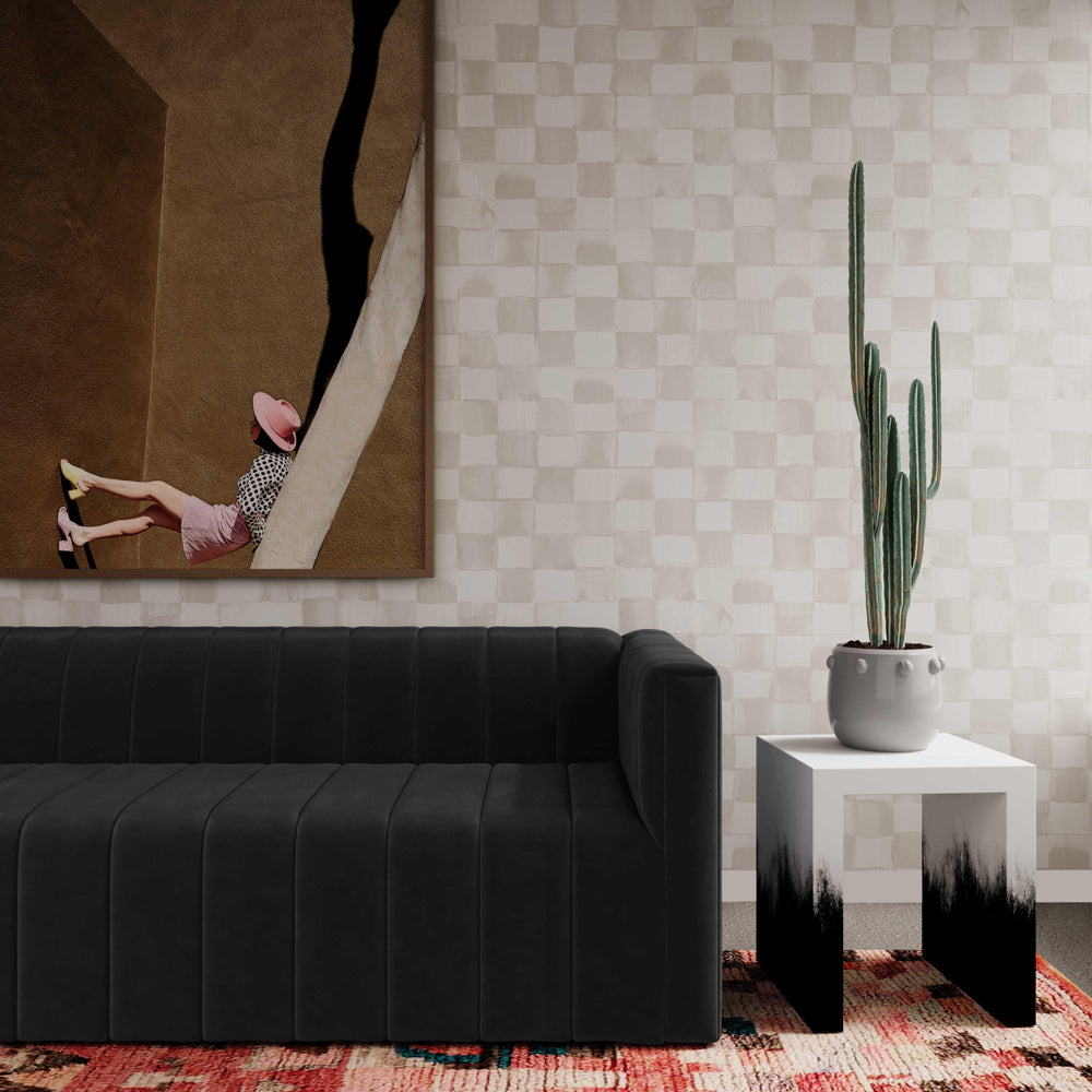 SwayLiving Matra Black and White End Table ACCENT TABLES