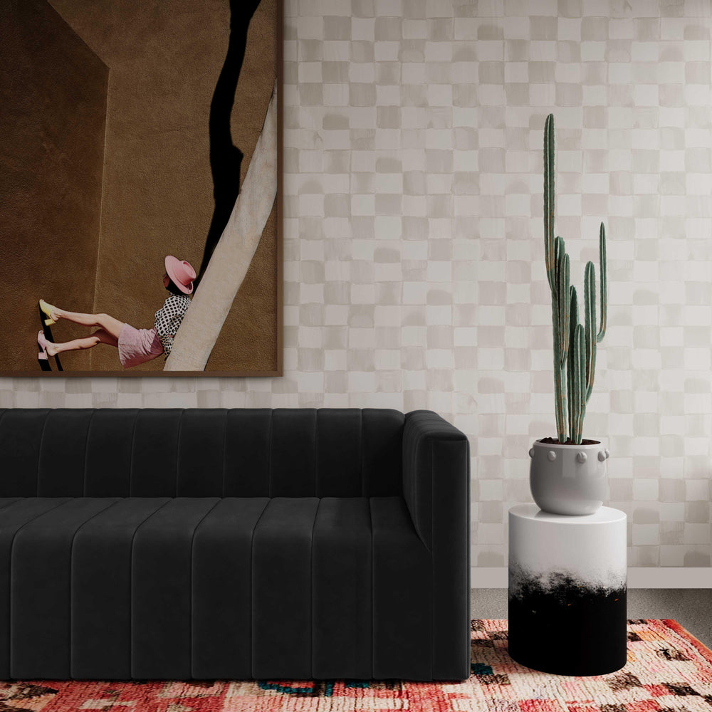 SwayLiving Matra Black and White Side Table ACCENT TABLES