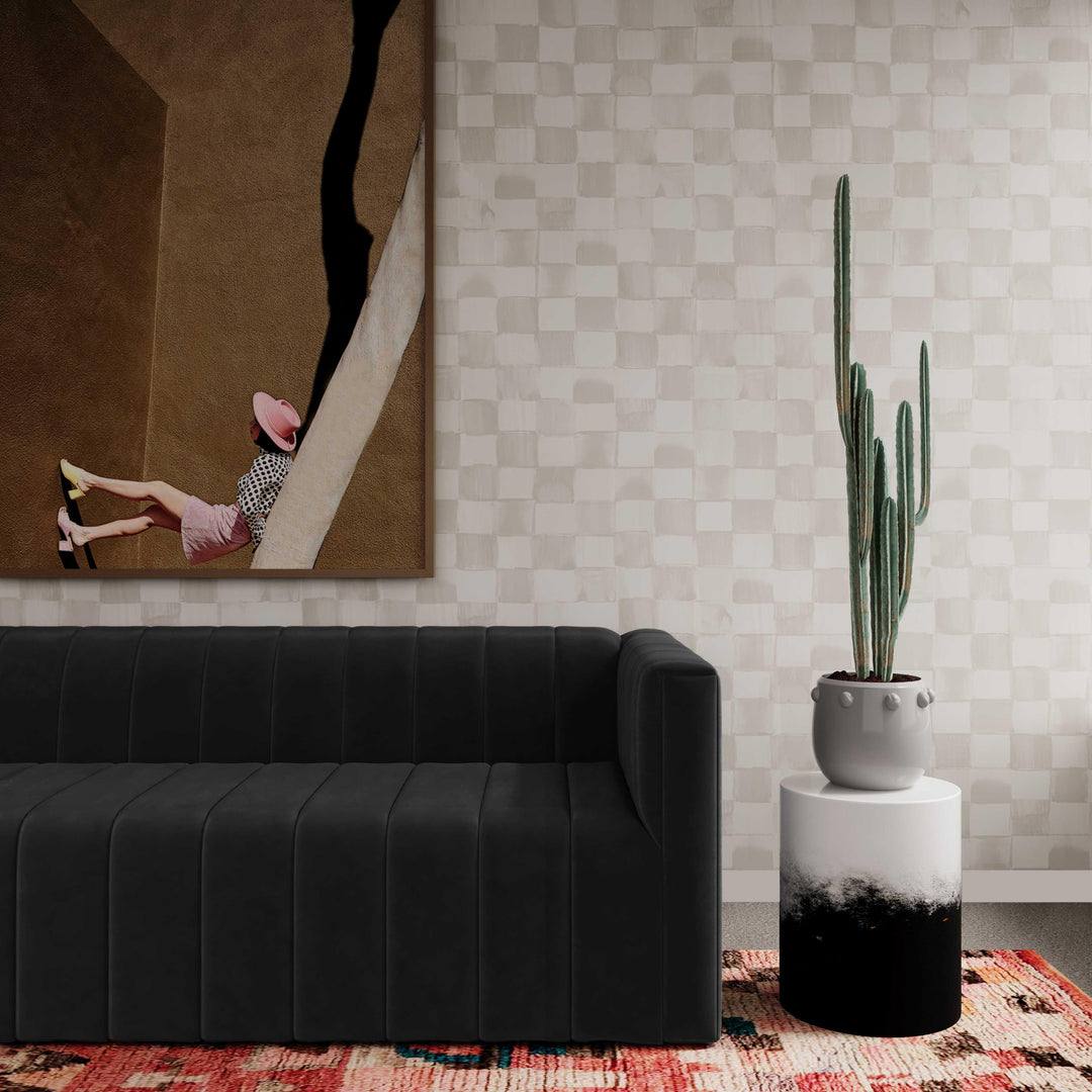 SwayLiving Matra Black and White Side Table ACCENT TABLES