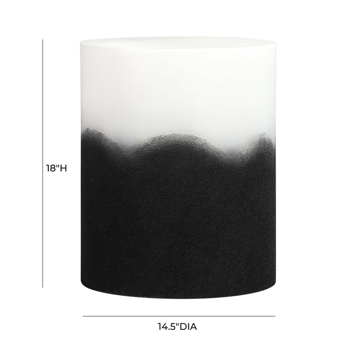 SwayLiving Matra Black and White Side Table ACCENT TABLES