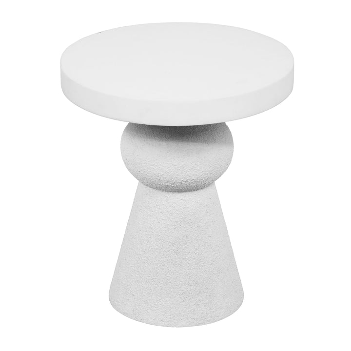 SwayLiving Lupita White Side Table ACCENT TABLES