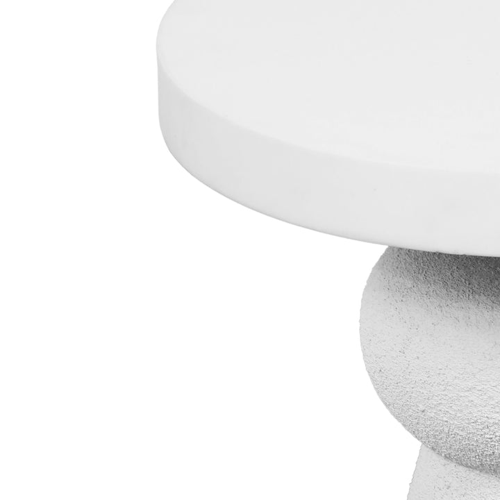 SwayLiving Lupita White Side Table ACCENT TABLES