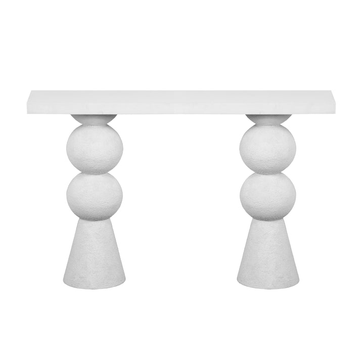 SwayLiving Lupita White Console Table CONSOLE TABLES