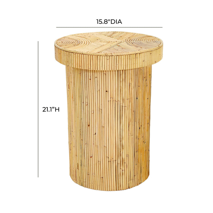 SwayLiving Acadia Rattan Side Table ACCENT TABLES