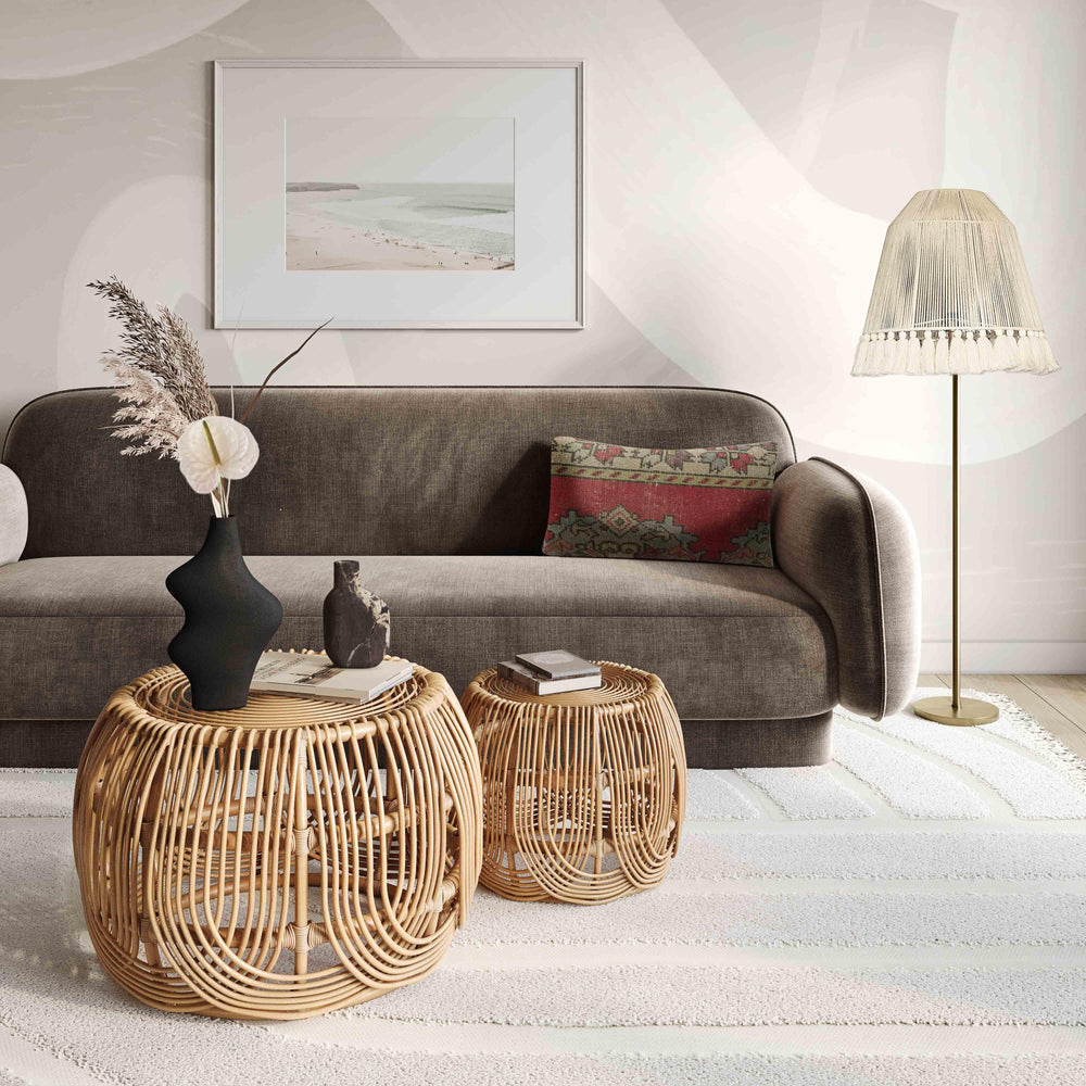 SwayLiving Azrina Rattan Nesting Tables COFFEE TABLES