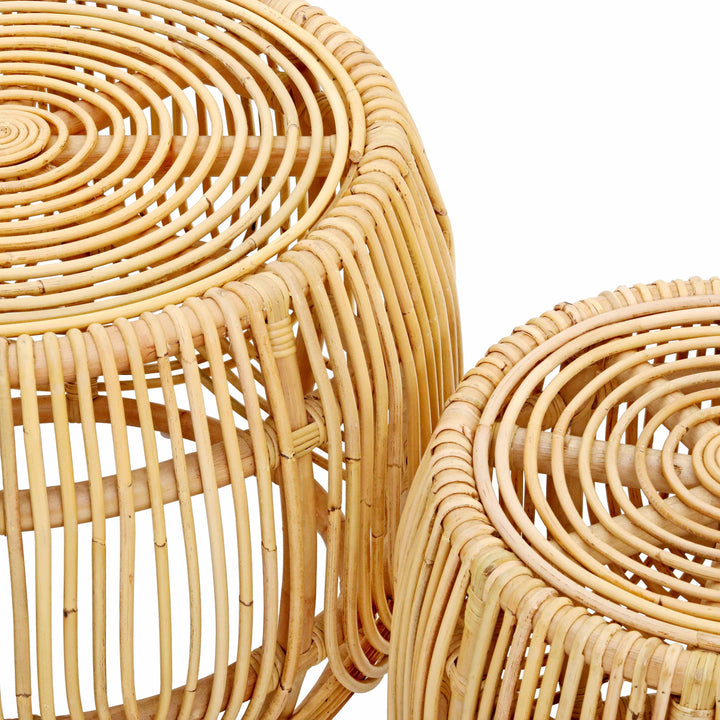 SwayLiving Azrina Rattan Nesting Tables COFFEE TABLES