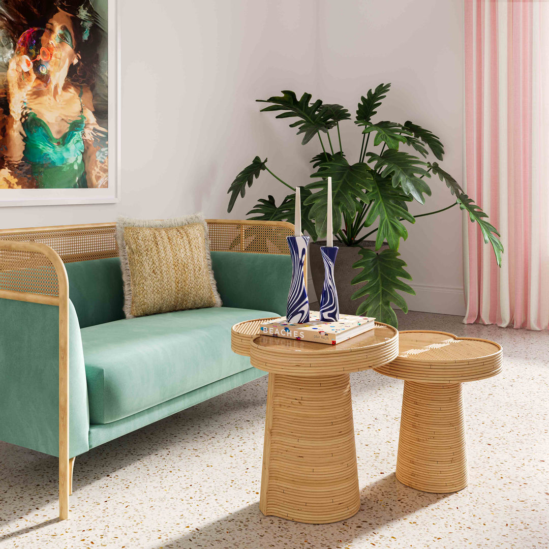 SwayLiving Felicia Tall Lilypad Side Table ACCENT TABLES