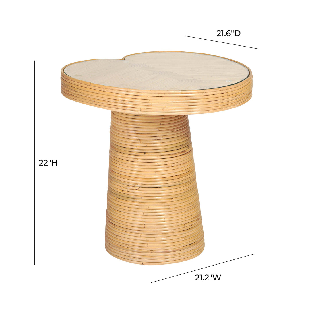 SwayLiving Felicia Tall Lilypad Side Table ACCENT TABLES