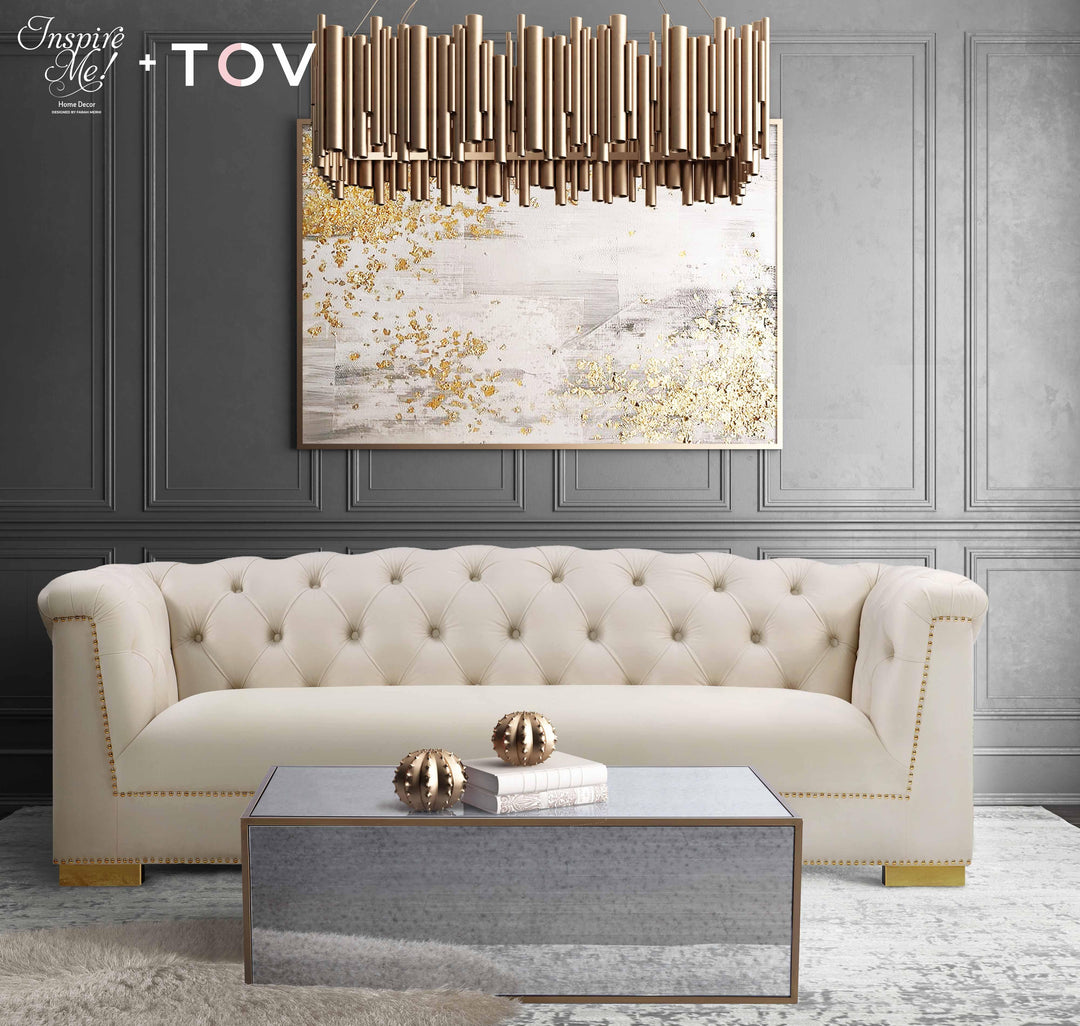 SwayLiving Lana Mirrored Coffee Table COFFEE TABLES