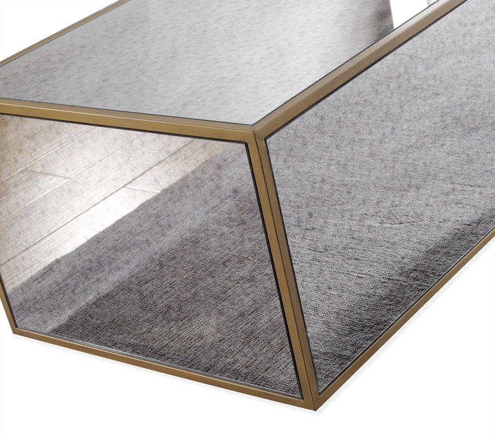 SwayLiving Lana Mirrored Coffee Table COFFEE TABLES