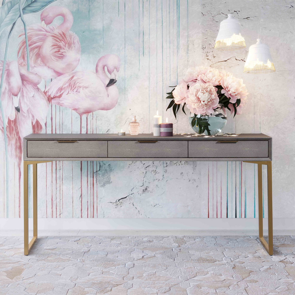 SwayLiving Pesce Shagreen Console Table CONSOLE TABLES