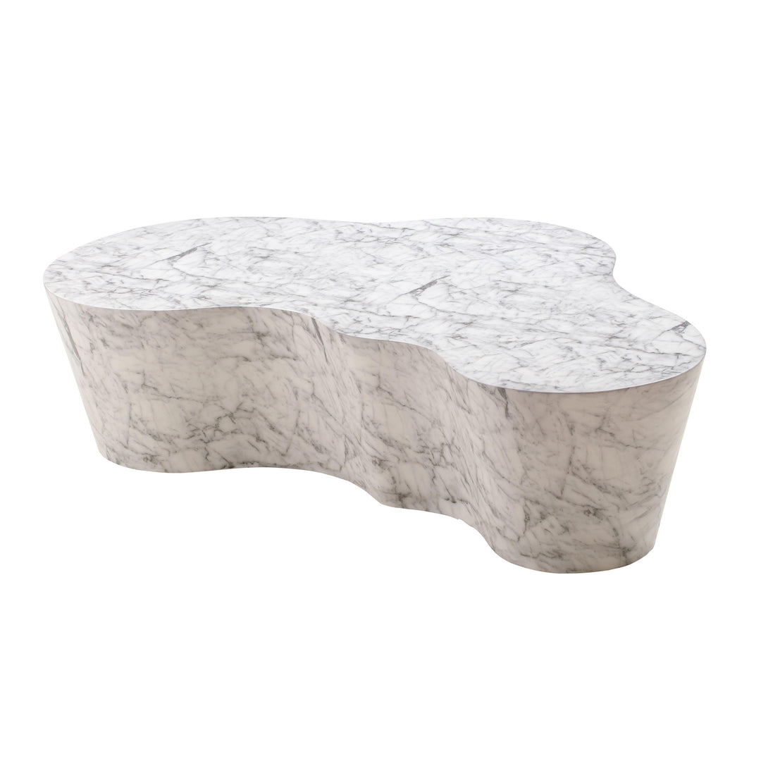 SwayLiving Slab Marble Coffee Table OUTDOOR COFFEE TABLES