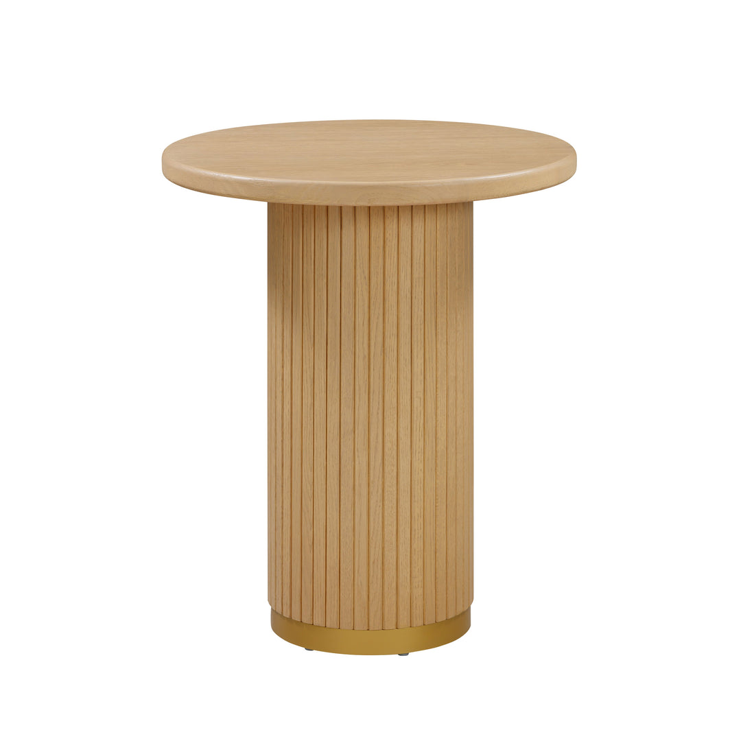 SwayLiving Chelsea Natural Oak Wood Entry Table CONSOLE TABLES