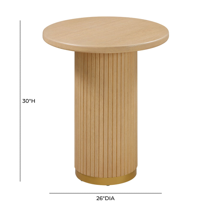 SwayLiving Chelsea Natural Oak Wood Entry Table CONSOLE TABLES