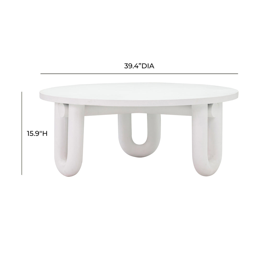 SwayLiving Tildy Concrete Coffee Table OUTDOOR COFFEE TABLES