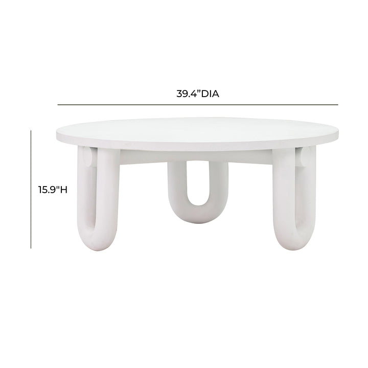 SwayLiving Tildy Concrete Coffee Table OUTDOOR COFFEE TABLES