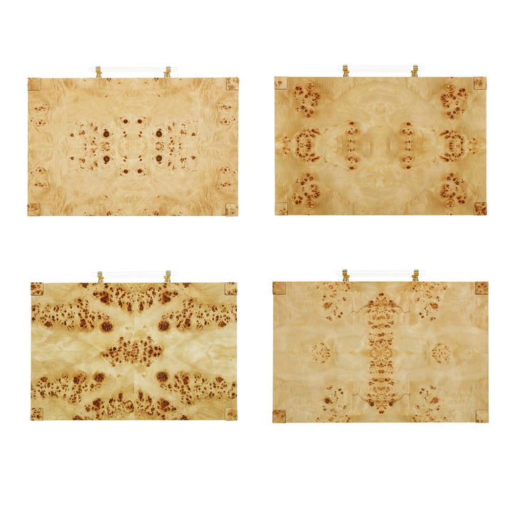 SwayLiving Brandyss Natural Burl End Table ACCENT TABLES