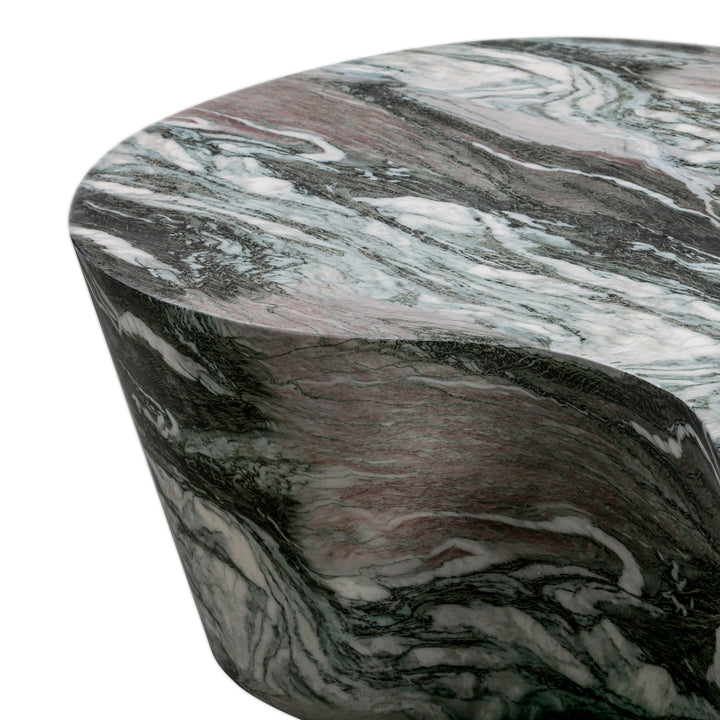 SwayLiving Slab Grey/Blush Faux Marble Coffee Table OUTDOOR COFFEE TABLES