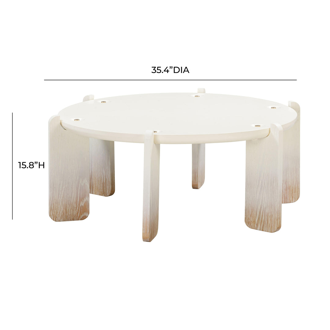 SwayLiving Gloria Cream Oak Coffee Table COFFEE TABLES
