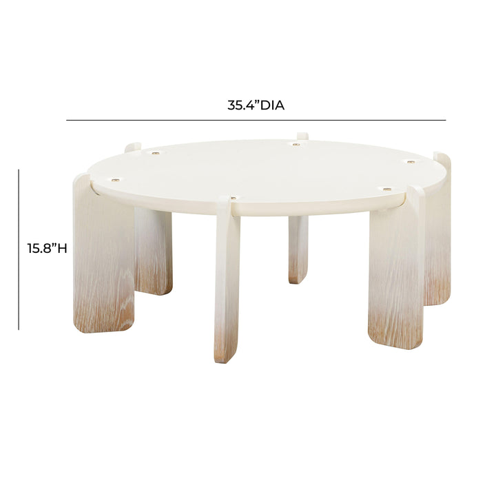 SwayLiving Gloria Cream Oak Coffee Table COFFEE TABLES